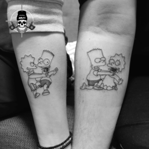 Bart and Lisa Tattoo
