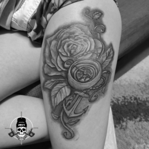 Rose Cover Up Tattoo