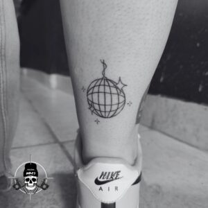 disco ball tattoo