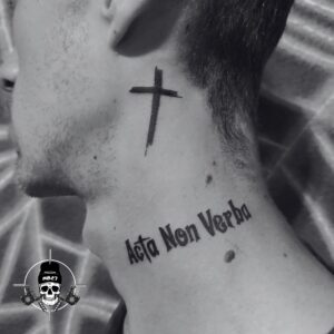 acta non verba tattoo