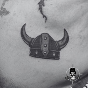 vikings helmet tattoo