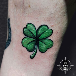 4 leaf clover tattoo